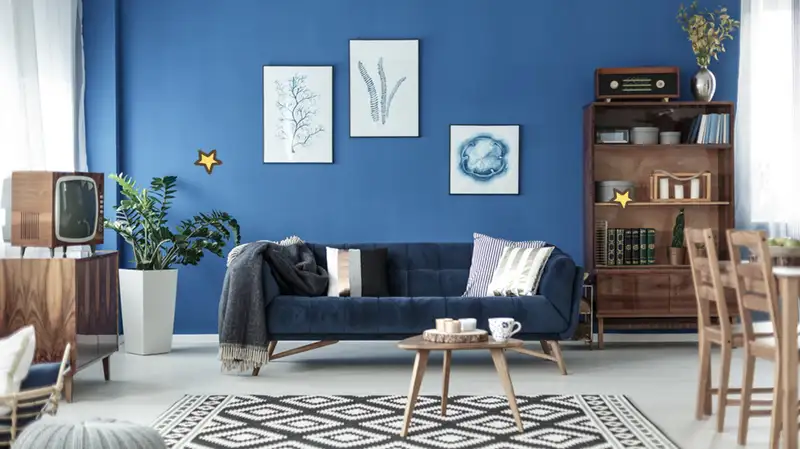 Daftar Kombinasi Warna Biru Dinding Rumah, Bikin Ruangan Enak Dipandang!
